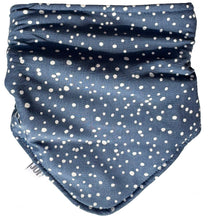 Lade das Bild in den Galerie-Viewer, Schal Jeans blau gepunktet

